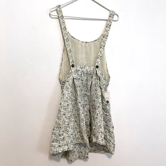 NEW NWT FREE PEOPLE Petunia Sleeveless Mini Dress Beige Floral Backless Small S - Picture 13 of 16